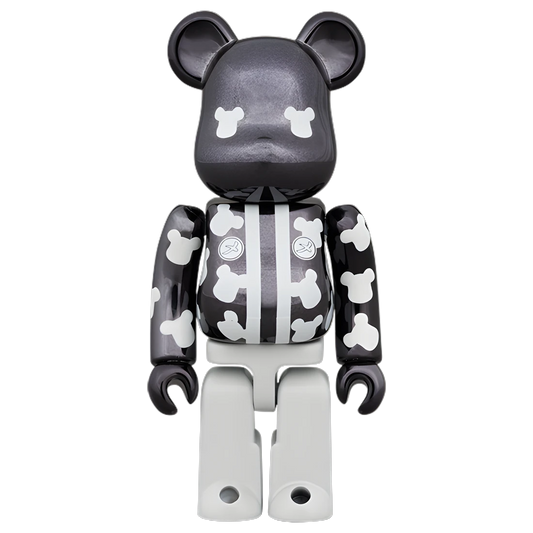 Bearbrick Me-gumi Happi Black Plated 100% Herstellerbild 1