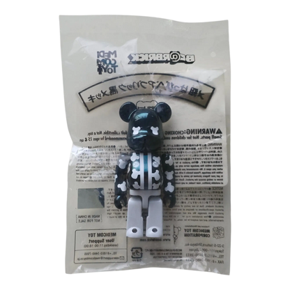 Bearbrick Me-gumi Happi Black Plated 100% in Folie