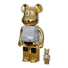 BE@RBRICK Medicom Toy Plus Gold Chrome Version (100%+400%)