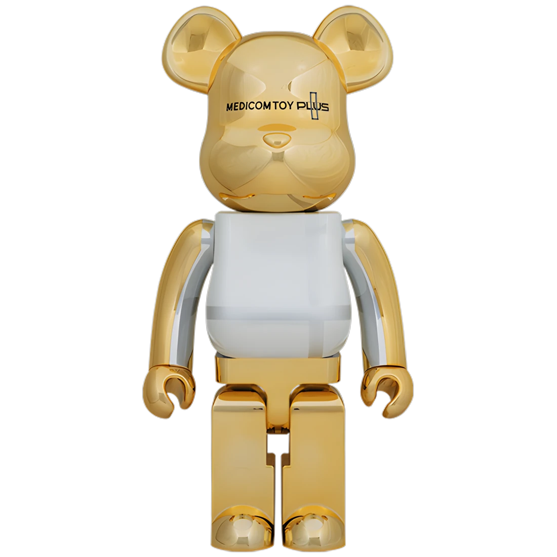 Bearbrick Medicom Toy Plus Gold Chrome Version 1000% Herstellerbild 1