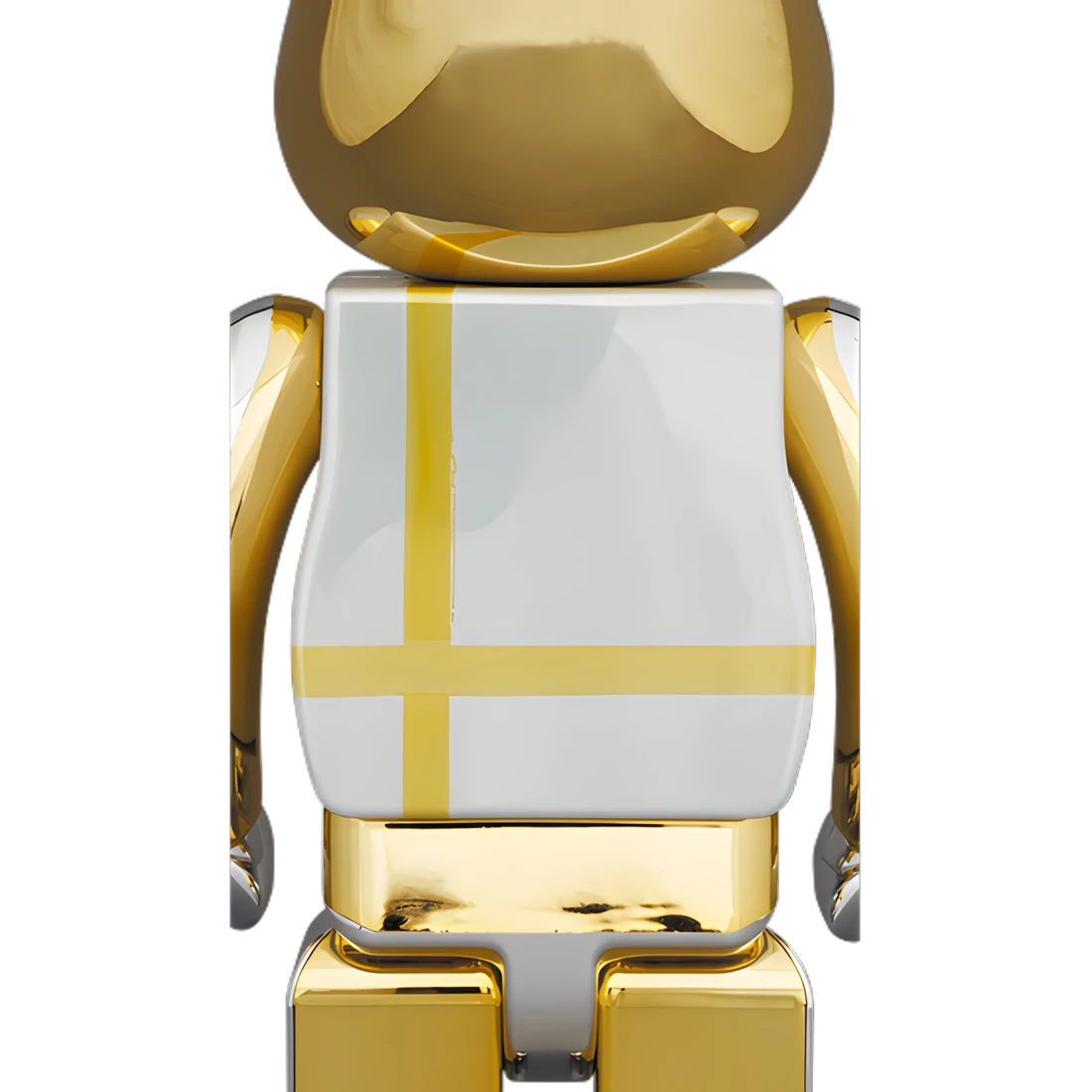 Bearbrick Medicom Toy Plus Silver Chrome Version 100%+400% Herstellerbild 4