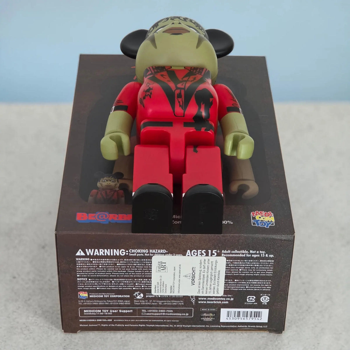 Bearbrick Michael Jackson Zombie [Michael Jackson's Thriller] 100%+400% Echtheitsmerkmale