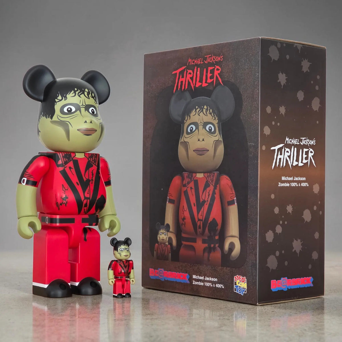 Bearbrick Michael Jackson Zombie [Michael Jackson's Thriller] 100%+400% mit Verpackung