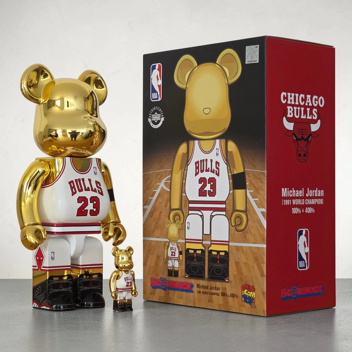 Bearbrick Michael Jordan 1991 World Champion 100%+400% mit Verpackung