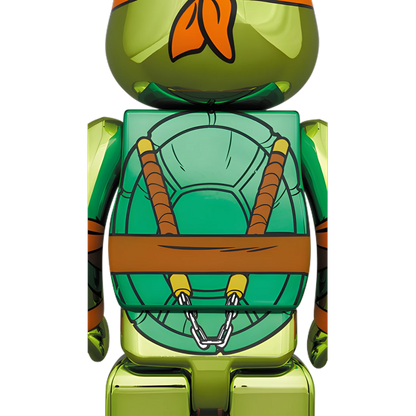 Bearbrick Michelangelo Chrome Version [Teenage Mutant Ninja Turtles] 100%+400% Herstellerbild 4
