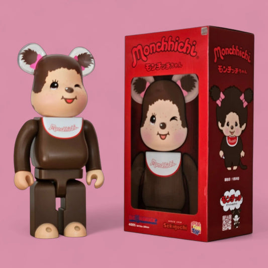 Bearbrick Monchhichi-chan 400% mit Verpackung