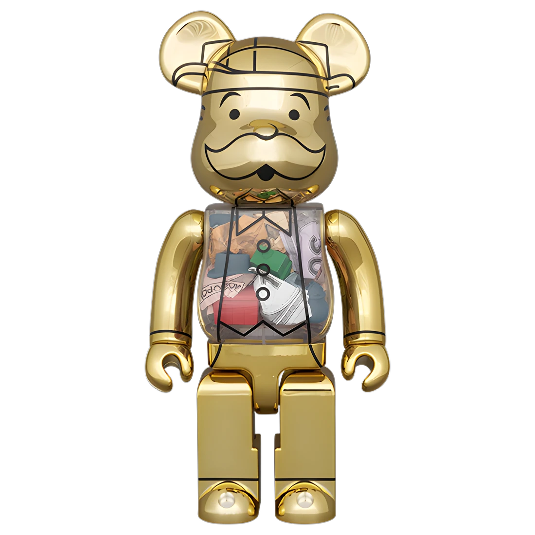 Bearbrick Mr. Monopoly 90th Anniversary Version 400% Herstellerbild 1