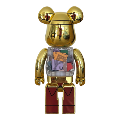 Bearbrick Mr. Monopoly 90th Anniversary Version 400% Rückseite