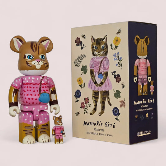 Bearbrick Nathalie Lété "Minette" 100%+400% mit Verpackung