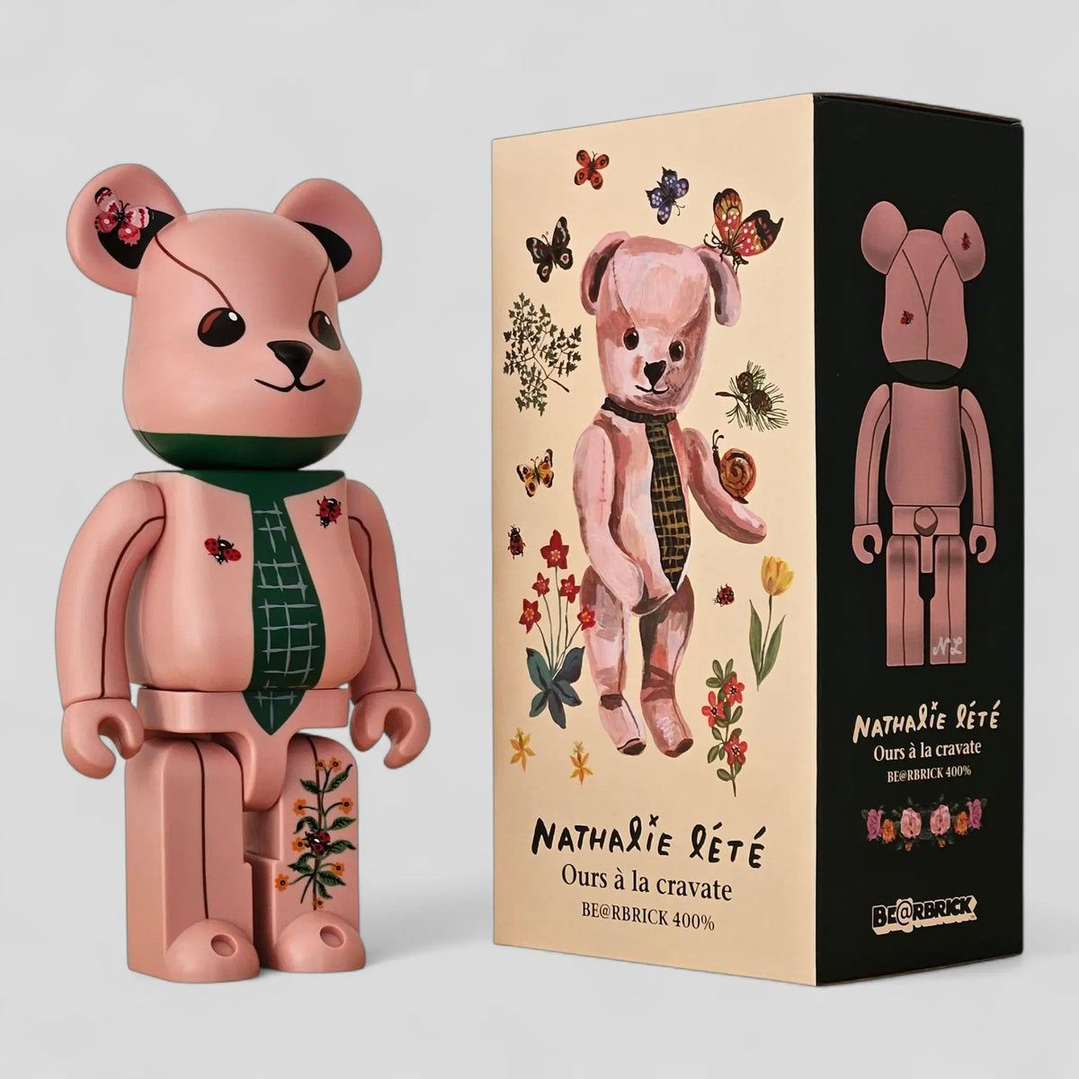 Bearbrick Nathalie Lété "Ours à la cravate" 400% mit Verpackung