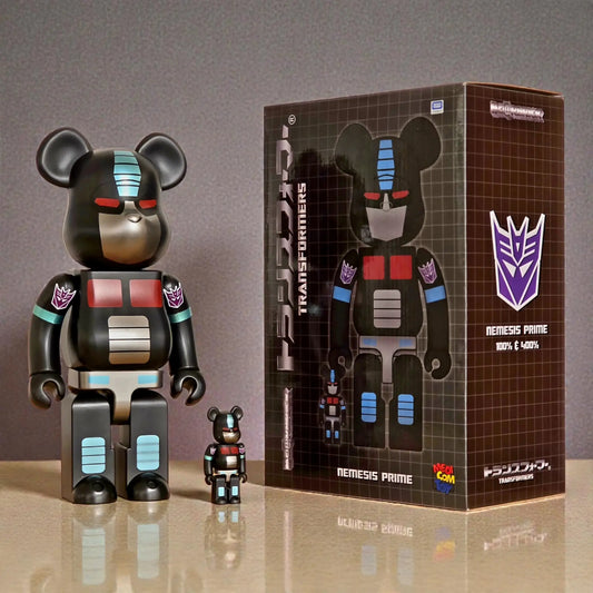 Bearbrick Nemesis Prime [Transformers] 100%+400% mit Verpackung