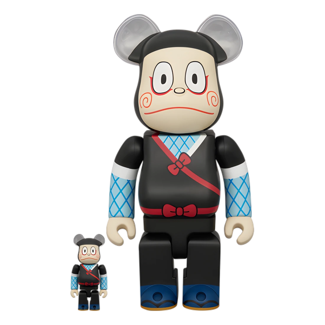 Bearbrick Ninja Hattori-kun Old Comic Version 100%+400% Herstellerbild 1