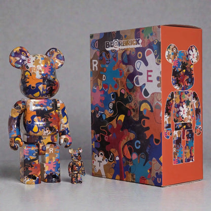 Bearbrick Noritake Kinashi "Let's go! Reach Out!" 100%+400% mit Verpackung