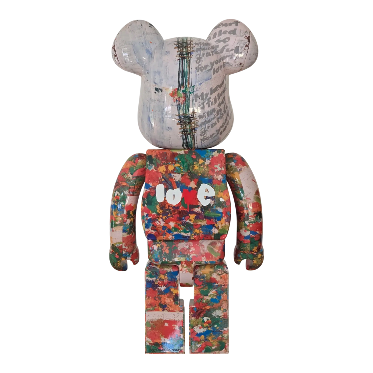 Bearbrick Noritake Kinashi "Thank You" 1000% Rückseite