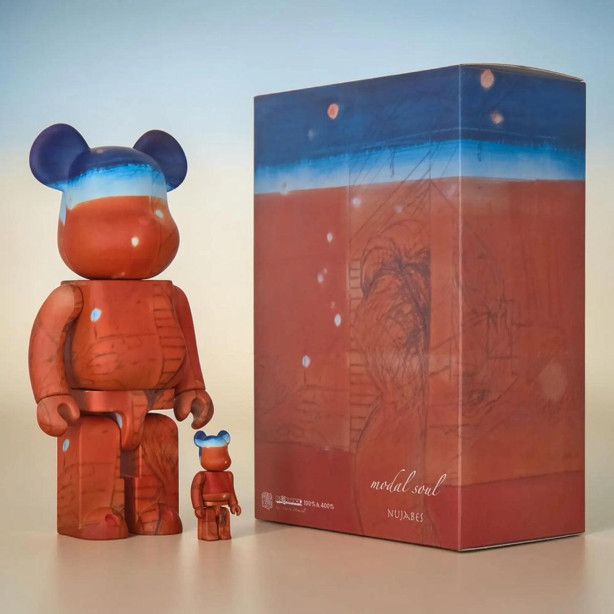 Bearbrick Nujabes "modal soul" 100%+400% mit Verpackung