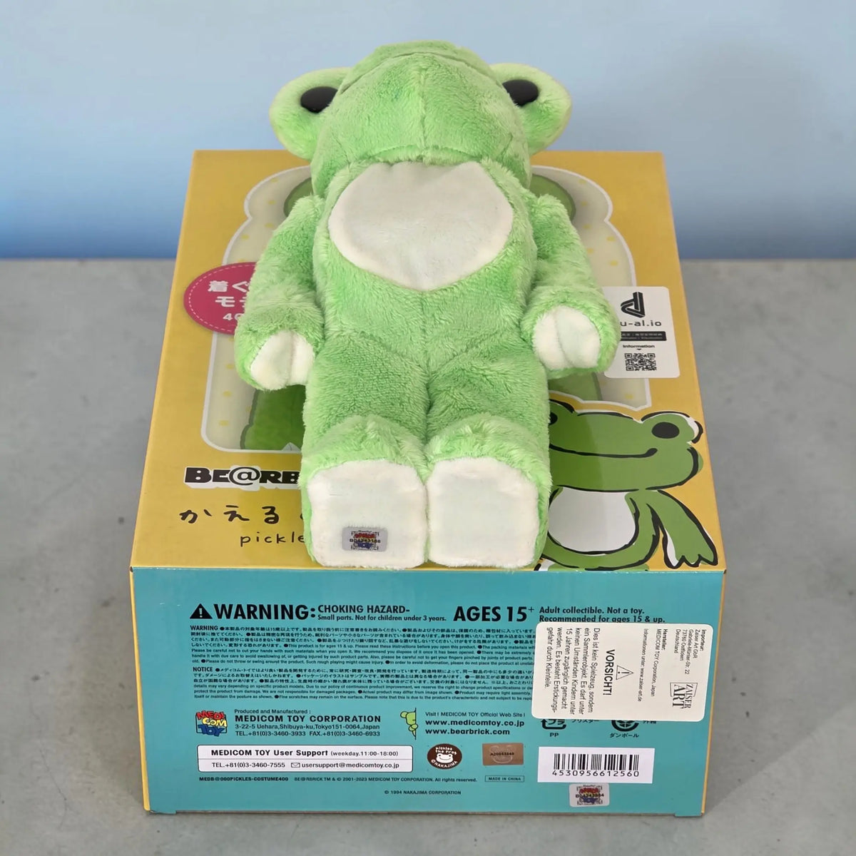Bearbrick Pickles the Frog Costume Version 400% Echtheitsmerkmale