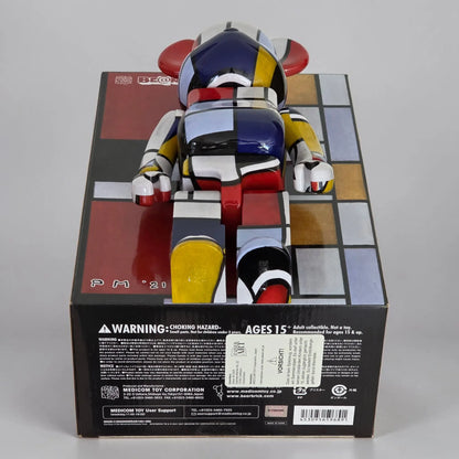 Bearbrick Piet Mondrian 100%+400% Echtheitsmerkmale