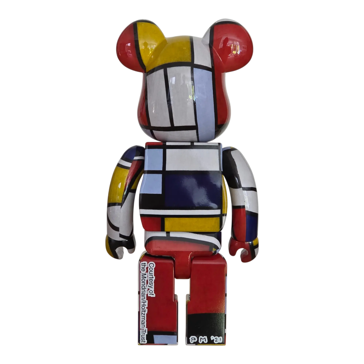 Bearbrick Piet Mondrian 100%+400% Rückseite
