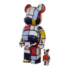 Bearbrick Piet Mondrian 100%+400% schräg