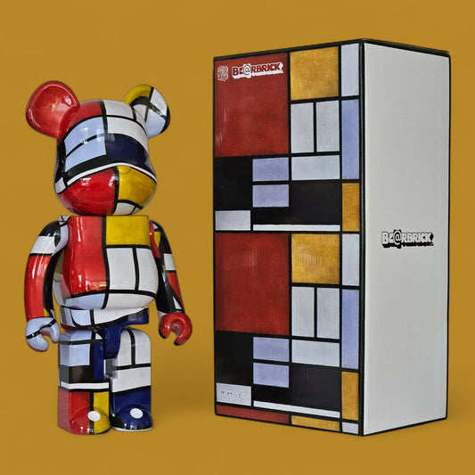 Bearbrick Piet Mondrian 1000% mit Verpackung