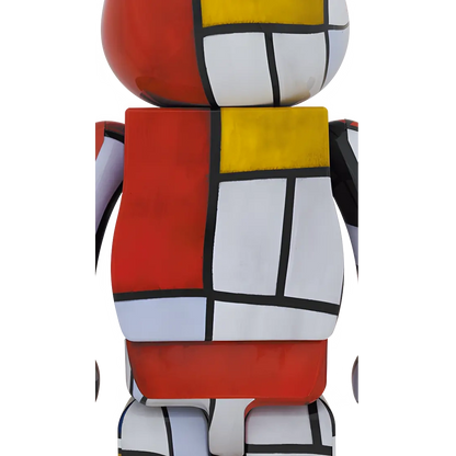 Bearbrick Piet Mondrian 1000% Herstellerbild 2