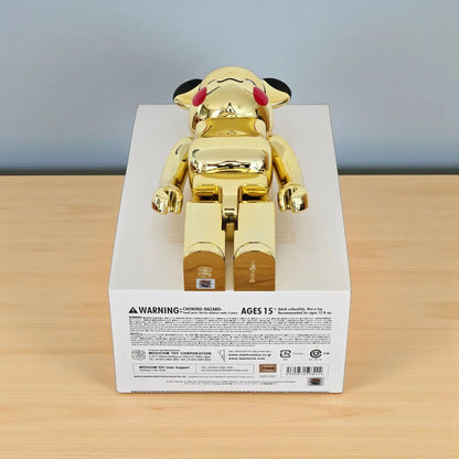 Bearbrick Pikachu Gold Chrome Version 100%+400% Echtheitsmerkmale