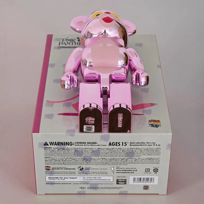 Bearbrick Pink Panther Chrome Version 100%+400% Echtheitsmerkmale
