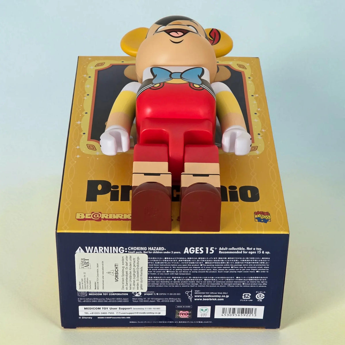 Bearbrick Pinocchio 100%+400% Echtheitsmerkmale