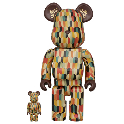 Bearbrick Rokkakuyosegi 100%+400% Herstellerbild 1