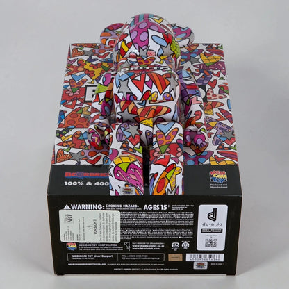 Bearbrick Romero Britto Heart 100%+400% Echtheitsmerkmale