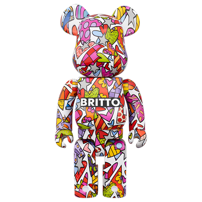 Bearbrick Romero Britto Heart 100%+400% Herstellerbild 3