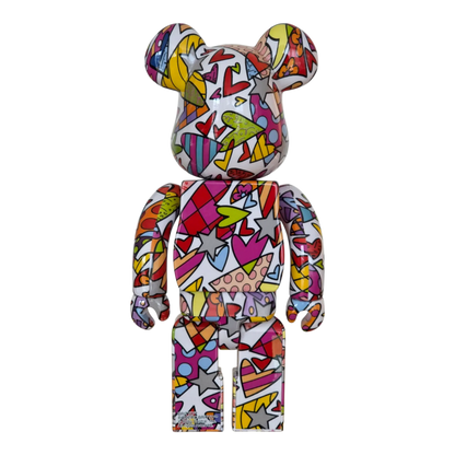 Bearbrick Romero Britto Heart 100%+400% Rückseite