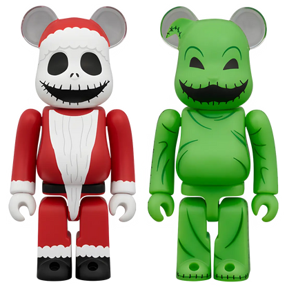 Bearbrick Santa Jack & Oogie Boogie 2er-Set 100% Herstellerbild 1