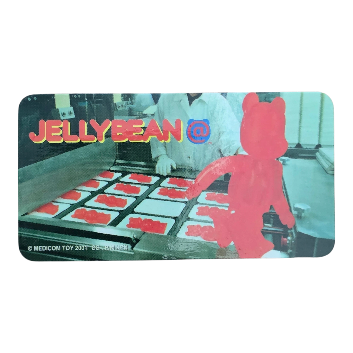 Bearbrick Series 1 Jellybean "Clear Red" 100% Begleitkarte