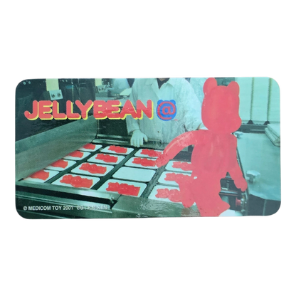 Bearbrick Series 1 Jellybean "Clear Red" 100% Begleitkarte