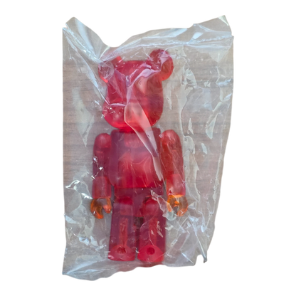 Bearbrick Series 1 Jellybean "Clear Red" 100% in Folie