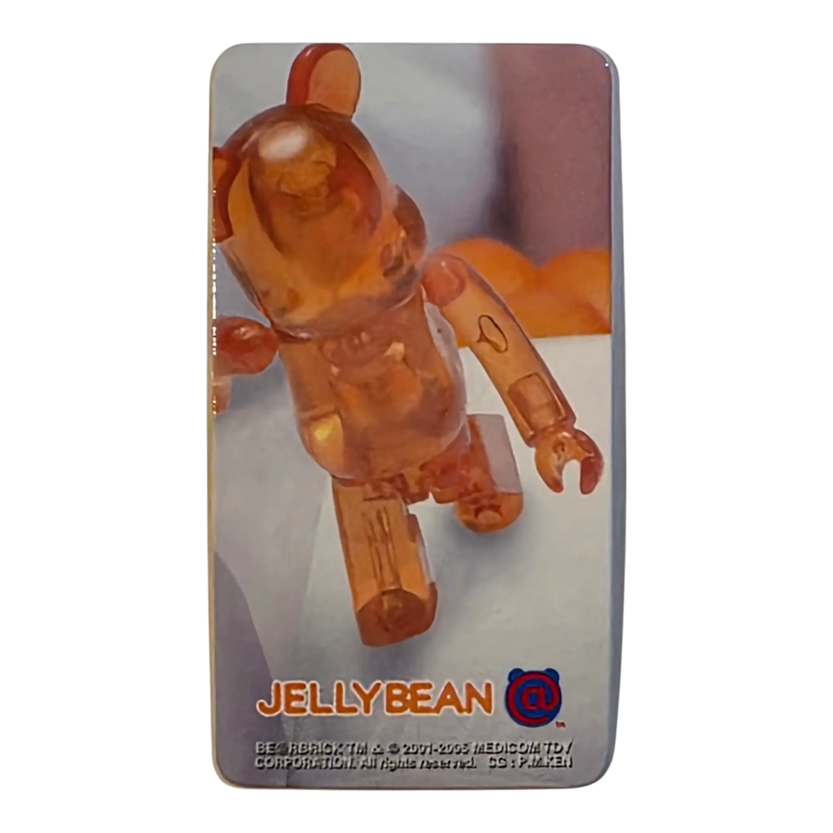 Bearbrick Series 13 Jellybean "Orange" 100% Begleitkarte