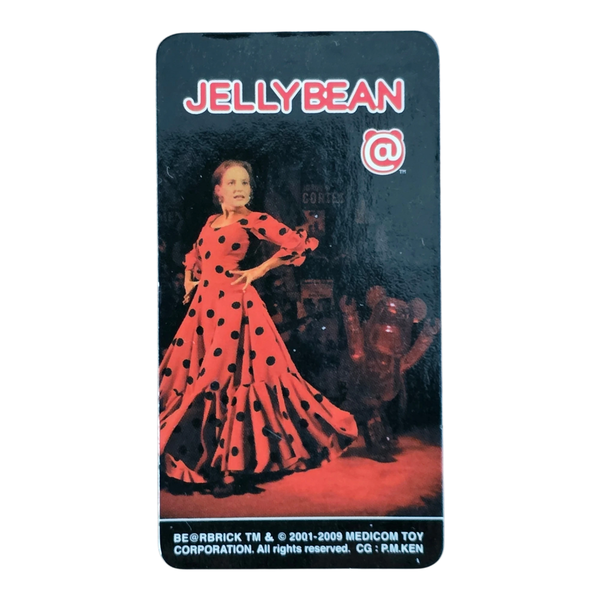 Bearbrick Series 18 Jellybean "Flamenco" 100% Begleitkarte