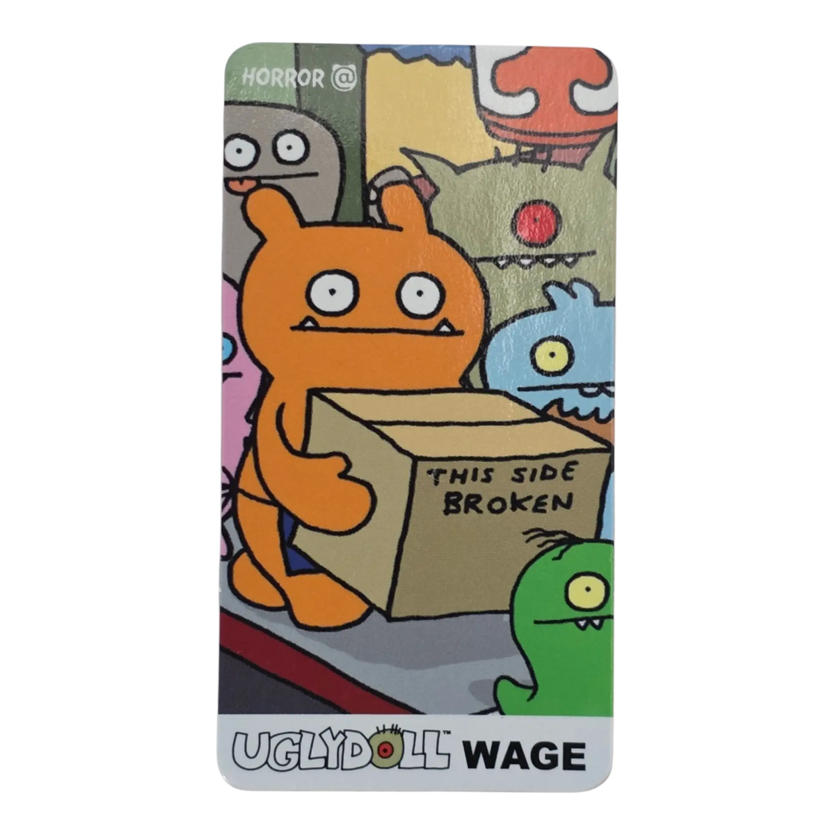 Bearbrick Series 19 Horror "Wage" [Uglydoll] 100% Begleitkarte