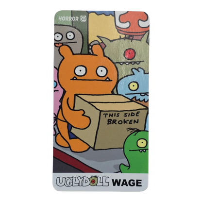 Bearbrick Series 19 Horror "Wage" [Uglydoll] 100% Begleitkarte