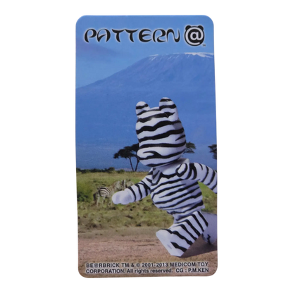 Bearbrick Series 27 Pattern "Zebra" 100% Begleitkarte