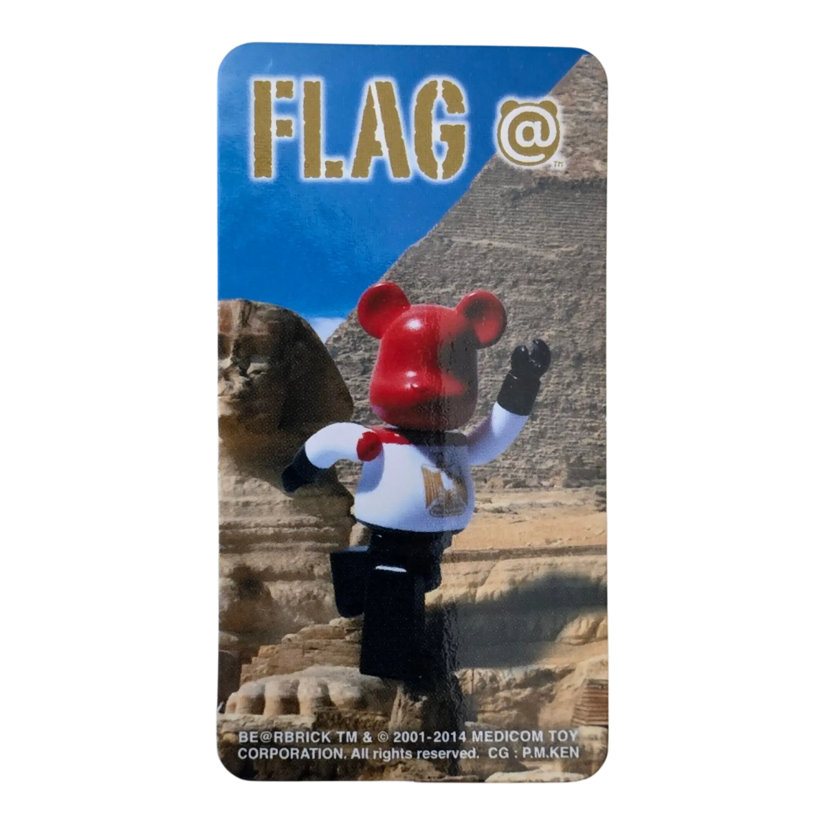 Bearbrick Series 28 Flag "Egypt" 100% Begleitkarte