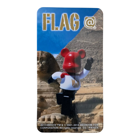 Bearbrick Series 28 Flag "Egypt" 100% Begleitkarte