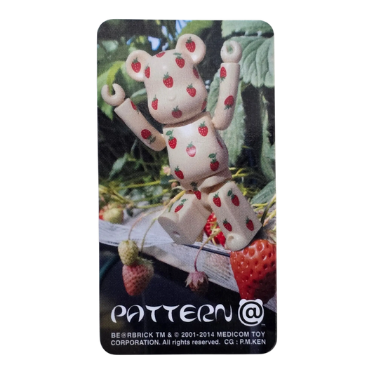 Bearbrick Series 29 Pattern "Strawberry" 100% Begleitkarte