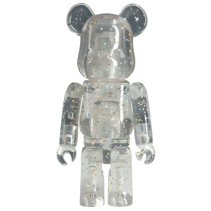 Bearbrick Series 31 Jellybean "Silver Glitter" 100% Herstellerbild