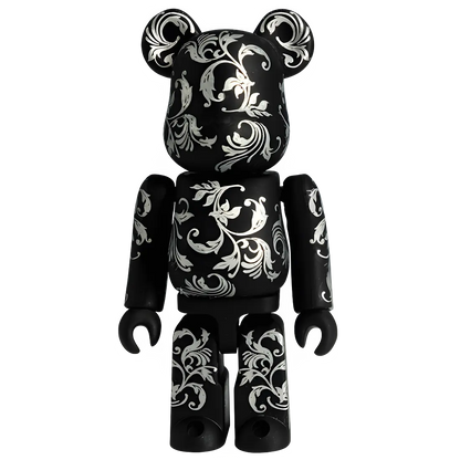 Bearbrick Series 31 Pattern "Chrome Floral" 100% Herstellerbild