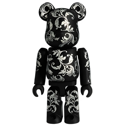 Bearbrick Series 31 Pattern "Chrome Floral" 100% Herstellerbild