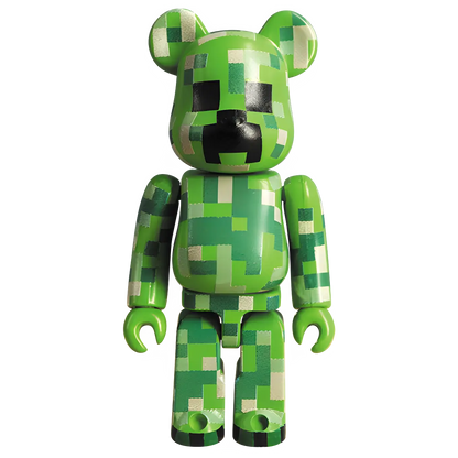 Bearbrick Series 31 SF "Minecraft Creeper" 100% Herstellerbild