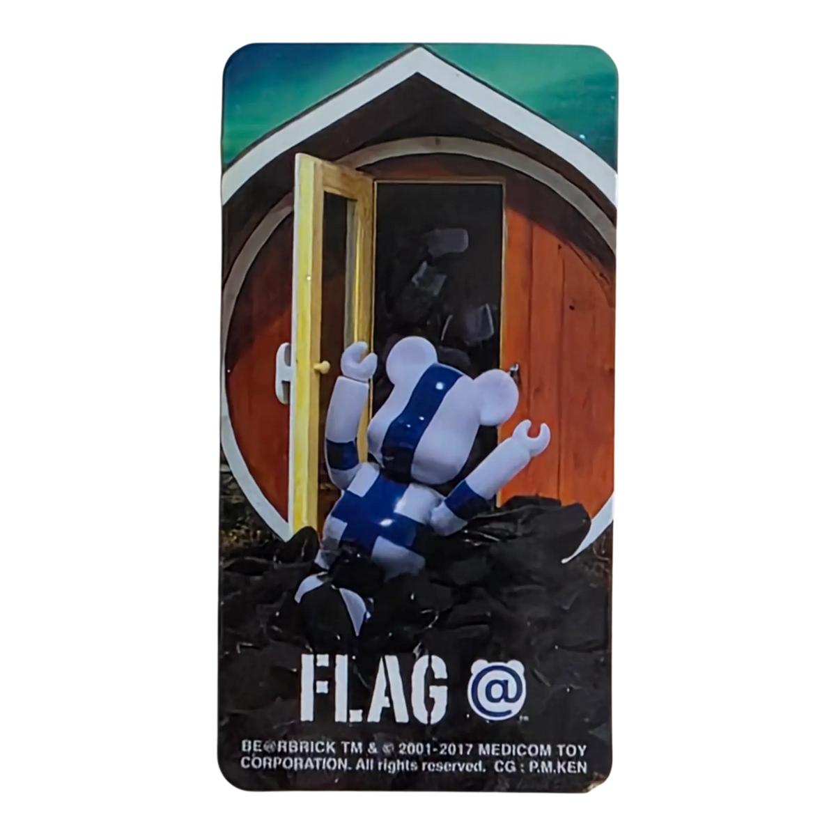 Bearbrick Series 35 Flag "Finland" 100% Begleitkarte