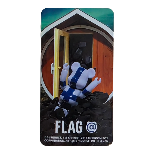 Bearbrick Series 35 Flag "Finland" 100% Begleitkarte